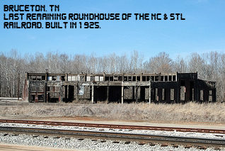 Bruceton NC&StL RR Roundhouse remnants