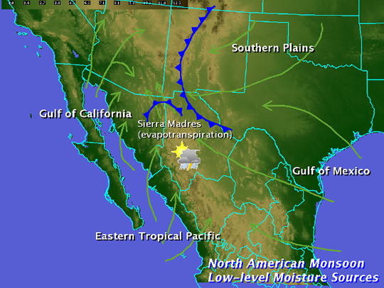 Moisture sources for the North American Monsoon